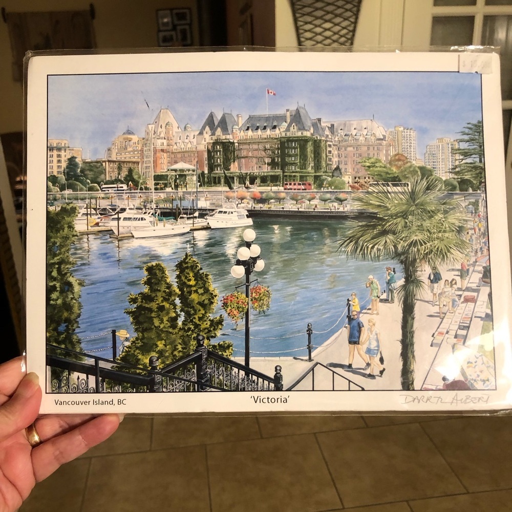 Vancouver BC Artist Darryl Albert 
12” X 9” Print. 
“Victoria”